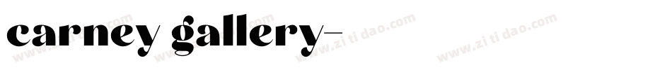 carney gallery字体转换